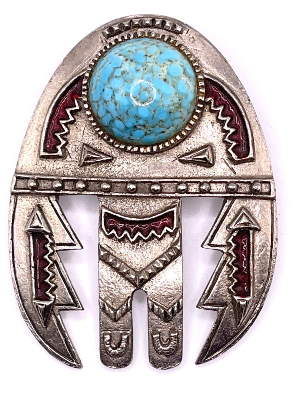 Vintage Richelieu Signed Southwestern Style Pin Brooch